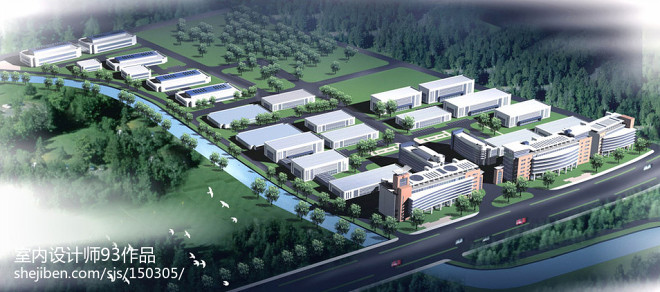 未來(lái)工廠設(shè)計(jì)案例 智慧工業(yè)園區(qū)效果圖解析
